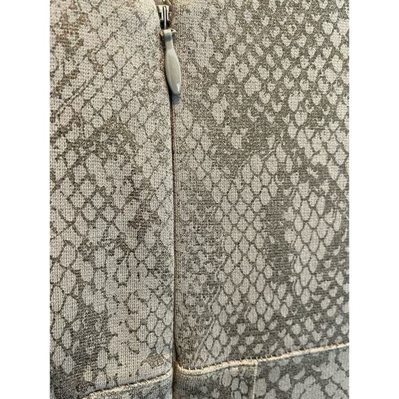 Express Brown Metallic Snakeskin Print Cocktail Dress size Large - Picture 6 of 12